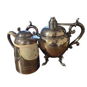 VINTAGE CREAMER & SUGAR BOWL